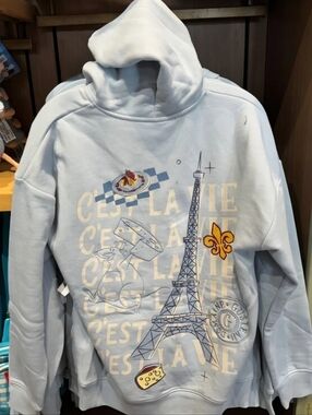 Disney  Remy’s Ratatouille Adventure Hoodie c'est la vie Jacket Unisex  XS
